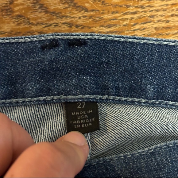 Women's True Religion Mid Rise Straight Blue Denim Jeans Size 27 - Picture 4 of 6